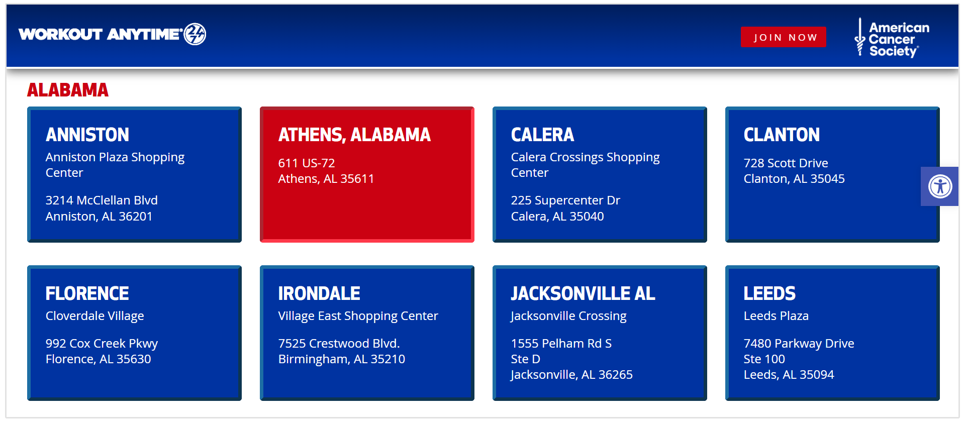Beispiel für Standortseiten